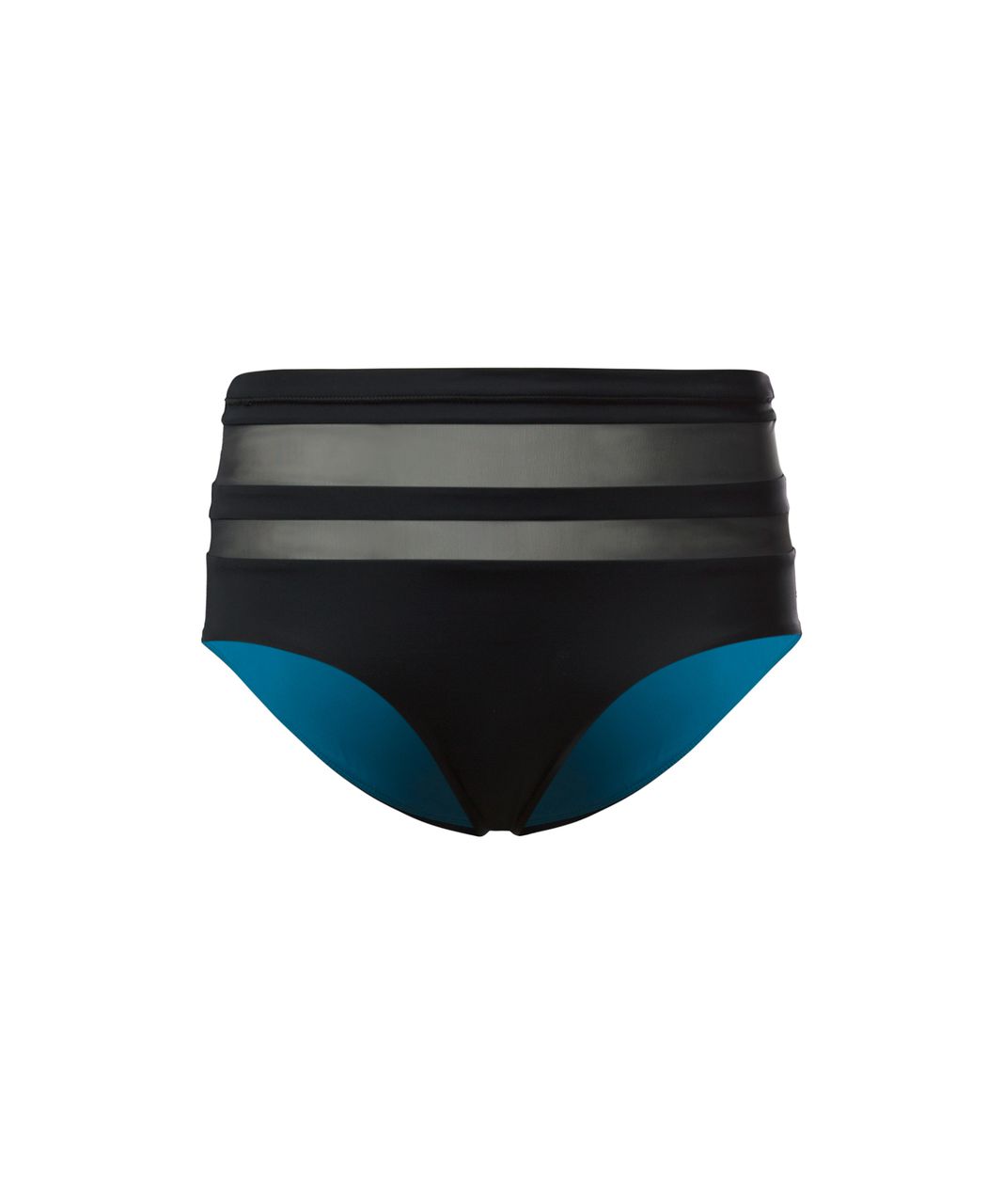 Lululemon Go With The Flow (High Waist) - Black / Tofino Teal