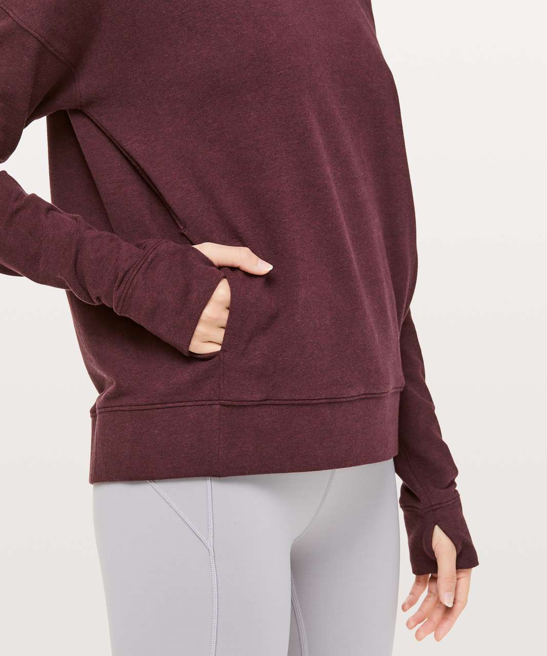 Lululemon Go Forward Pullover - Heathered Bordeaux Drama