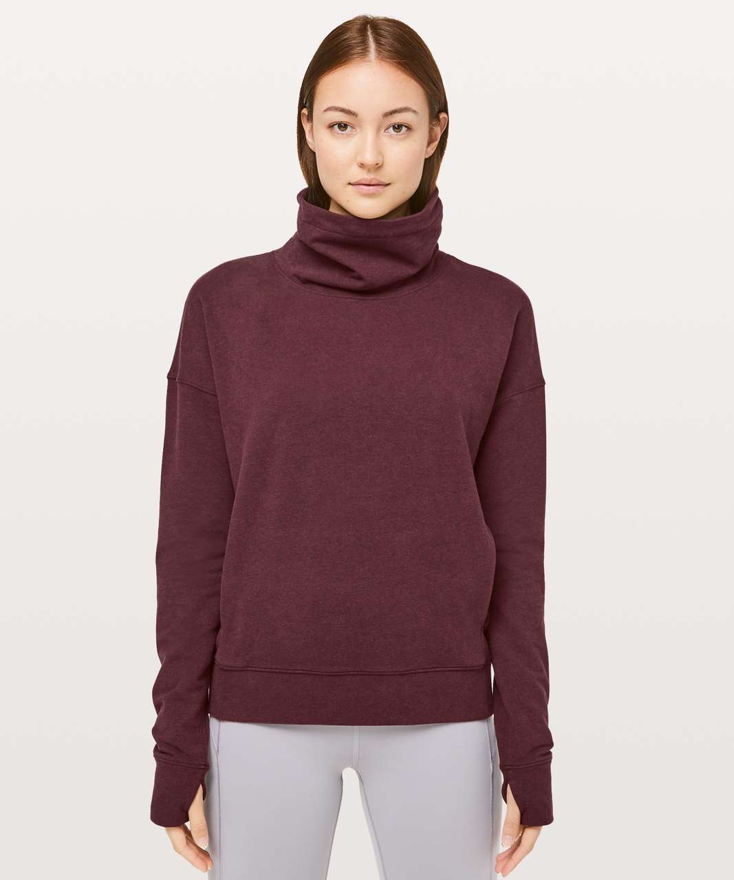 Lululemon Go Forward Pullover - Heathered Bordeaux Drama