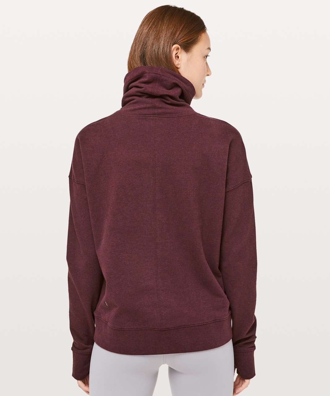 Lululemon Go Forward Pullover - Heathered Bordeaux Drama - lulu fanatics