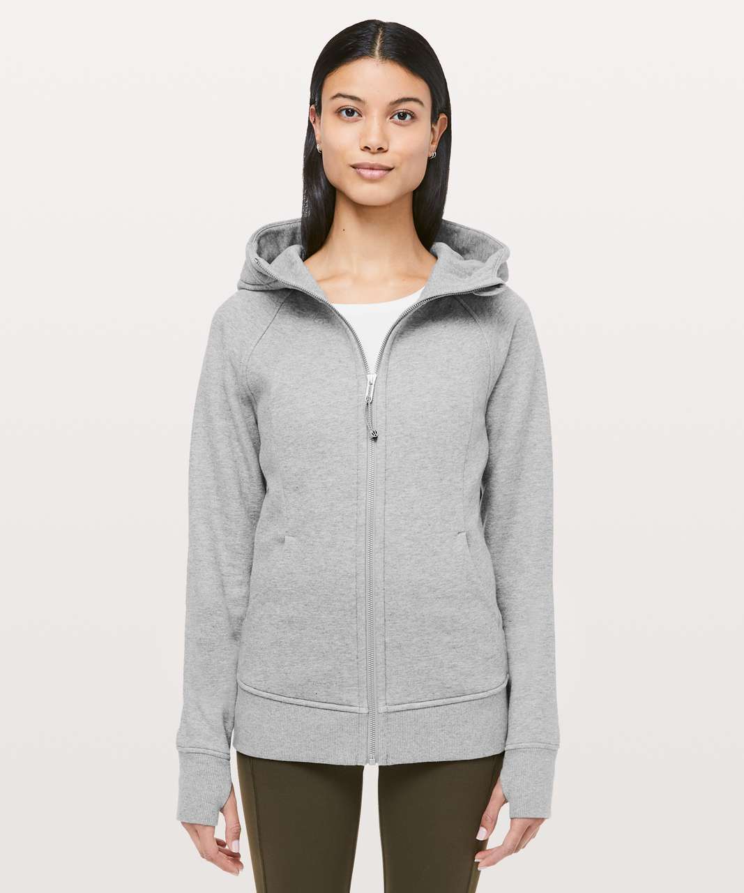 Lululemon Light As Warmth Scuba Hoodie - Heathered Core Medium Grey - lulu  fanatics