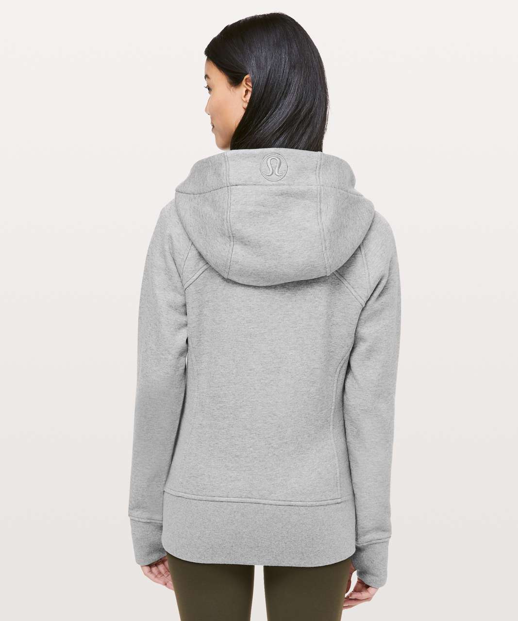 Lululemon Scuba Oversized Funnel Neck Half Zip - Heathered Core Ultra Light  Grey - lulu fanatics