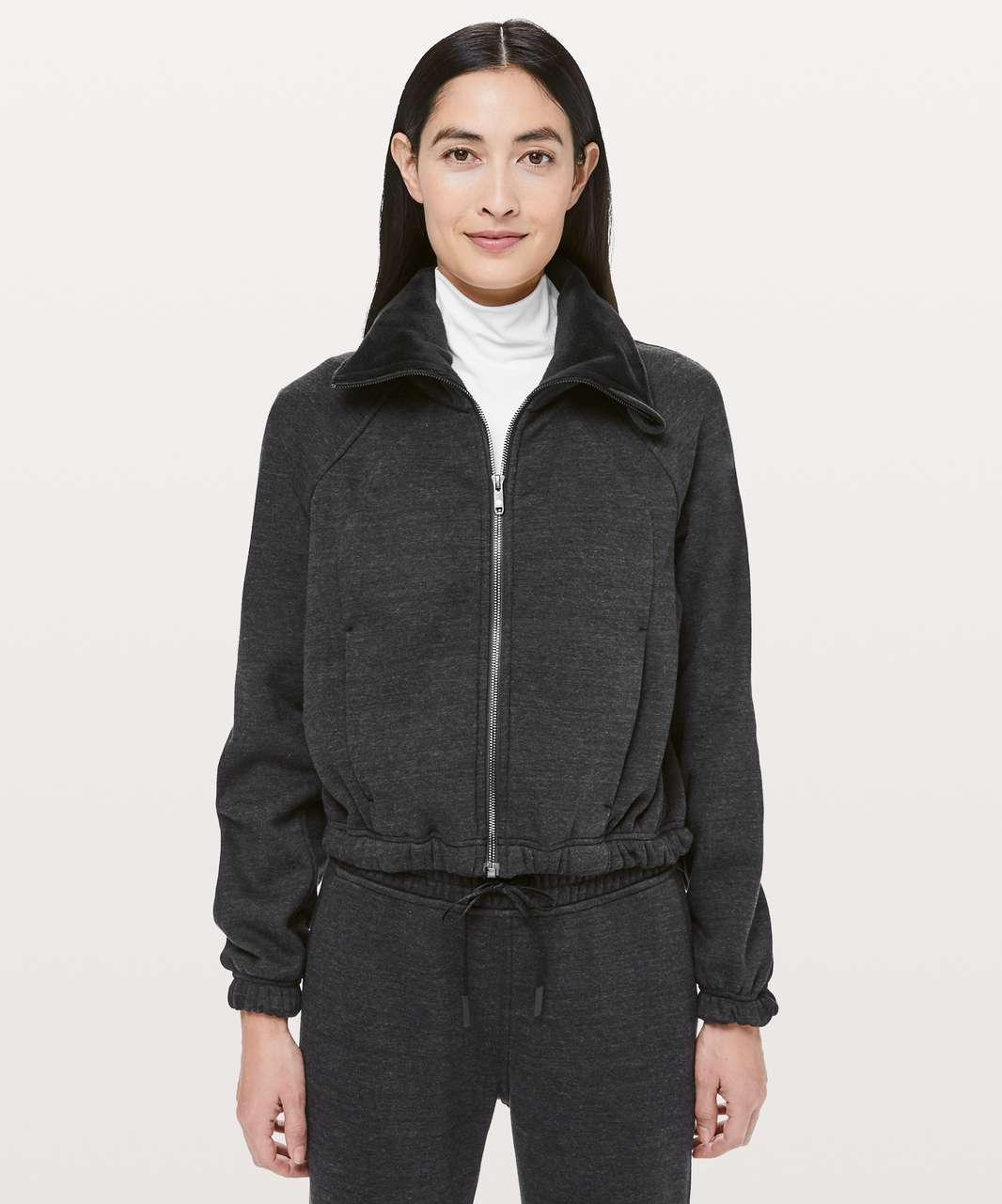 Lululemon Fleece Out Jacket - Black - lulu fanatics