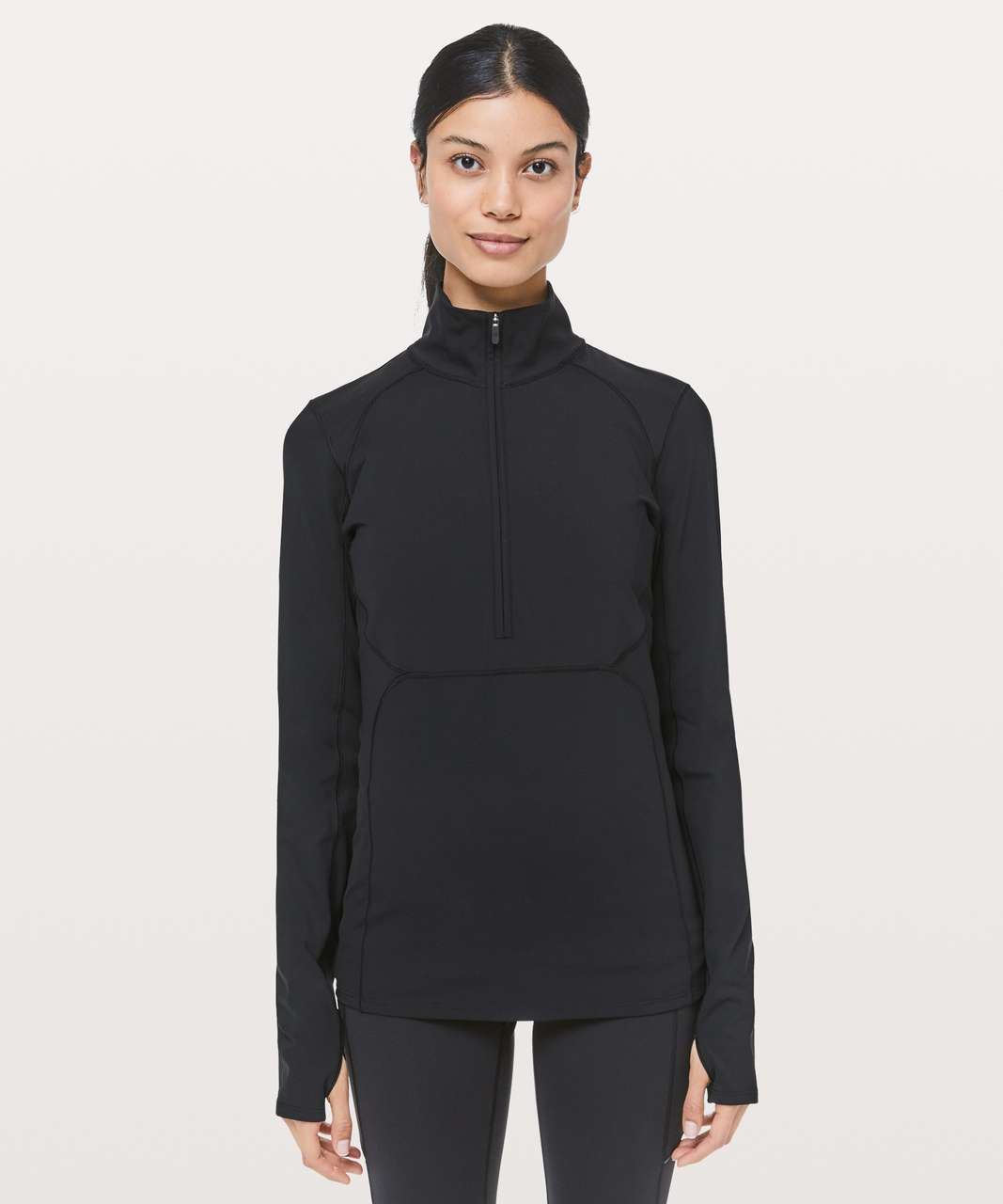 Lululemon Best Pace Half Zip - Black - lulu fanatics