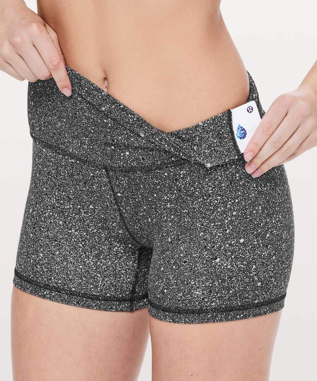 Lululemon Align Short *4 - Luminesce Splatter Ice Grey Black - lulu  fanatics