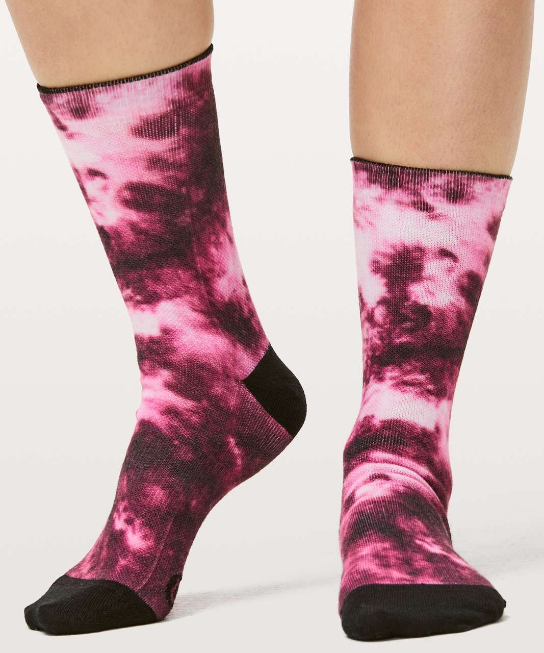 Lululemon True Crew Sock - Tye Dye Pink / Black