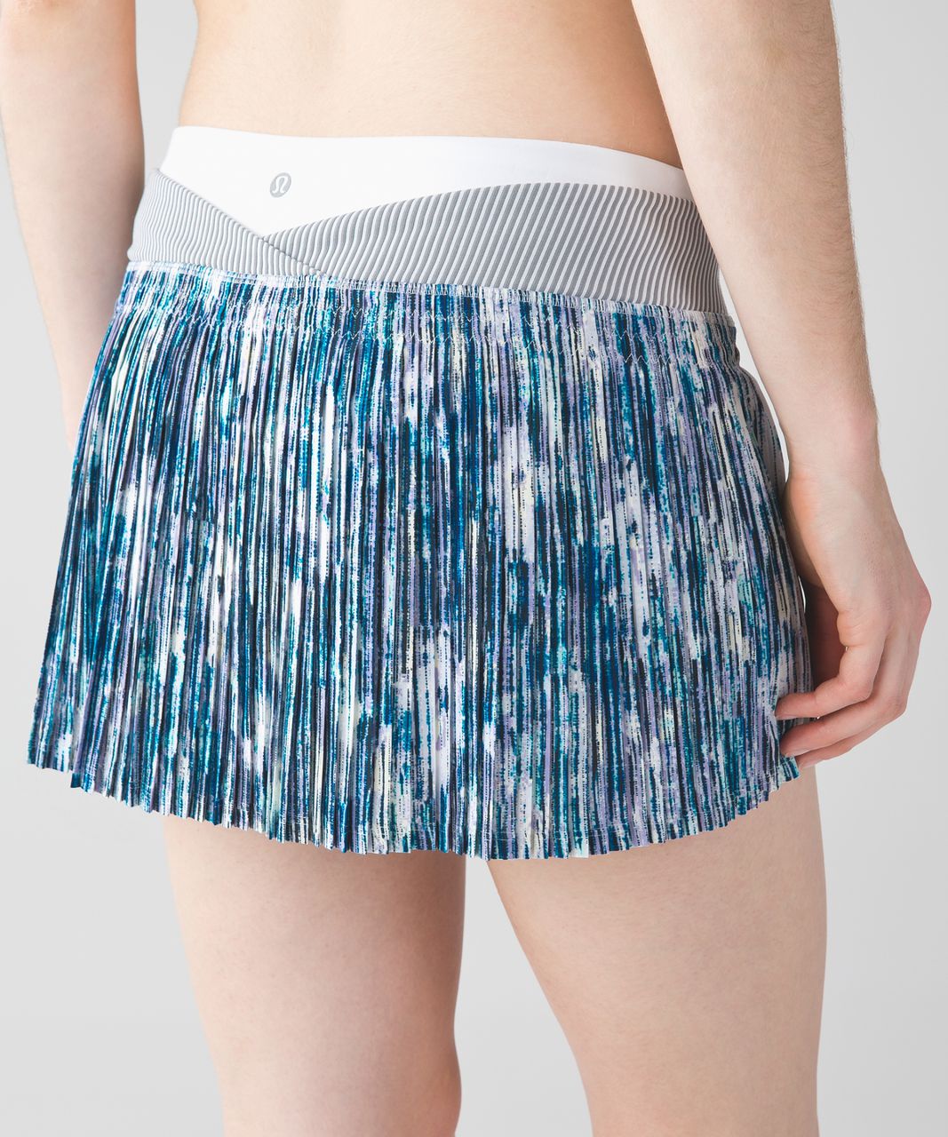 Lululemon Time To Shine Skirt - Blurry Belle Multi / White / Tink Stripe Battleship White