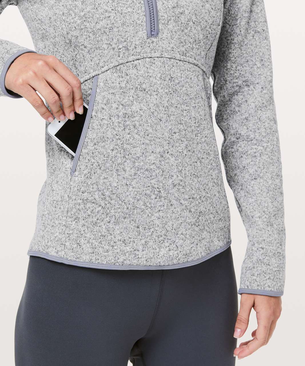 Lululemon Fleece & Thank You Pullover - Heathered Silver Lilac