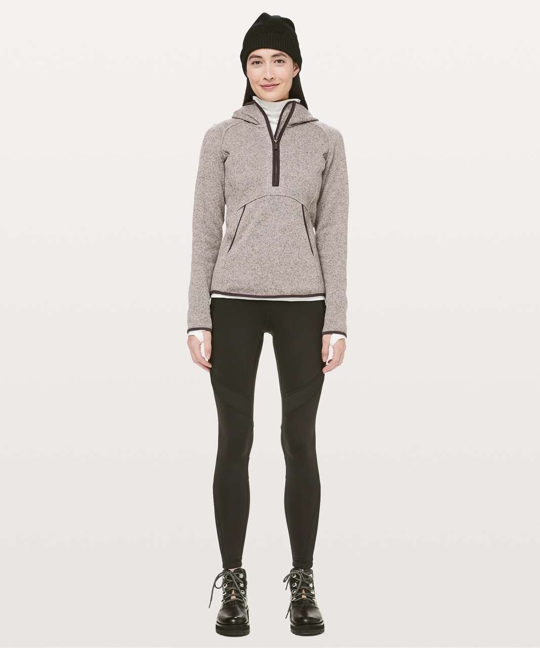 Lululemon Fleece & Thank You Pullover - Heathered Smoky Blush