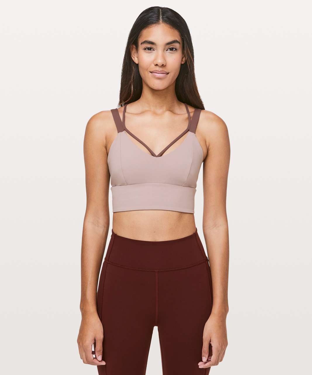 Lululemon Pushing Limits Bra *Light Support For C/D Cup - Smoky Blush / Antique Bark