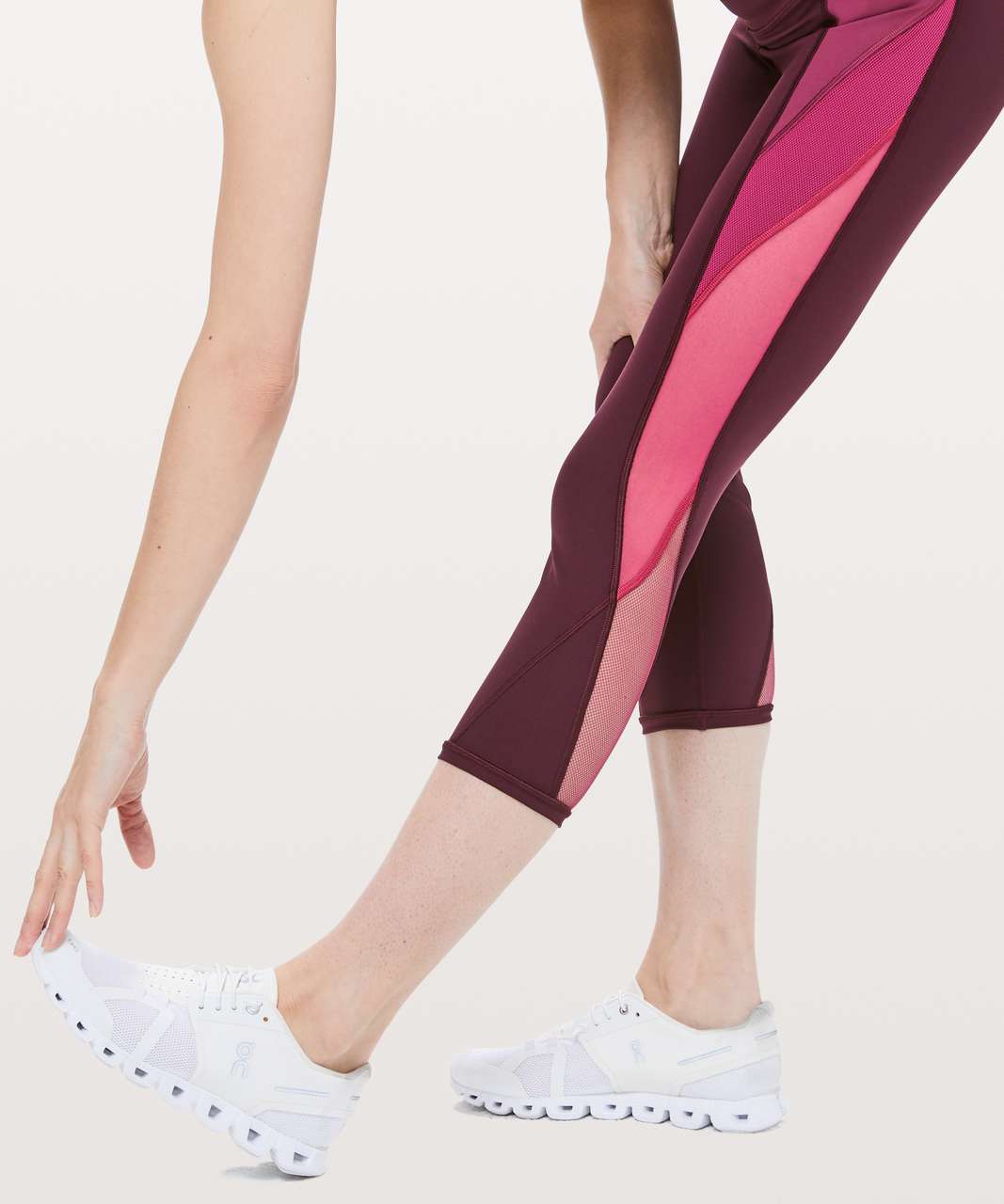 Lululemon Colour Me Ombre Tight *28 - Dark Adobe / Blush Berry / Violet  Red - lulu fanatics