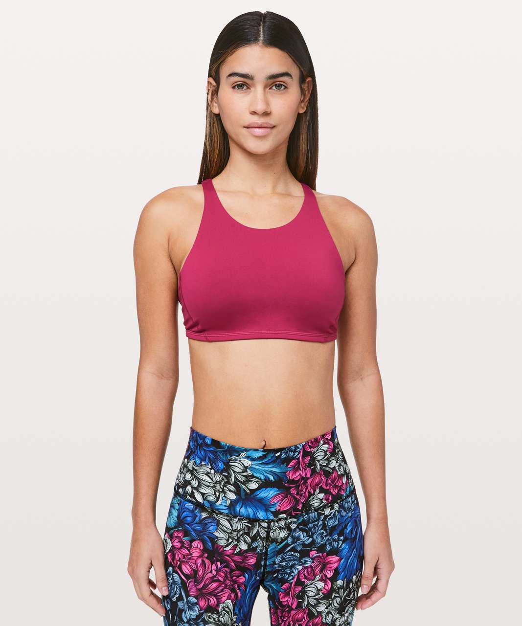 Lululemon Free To Be Bra *High Neck - Violet Red