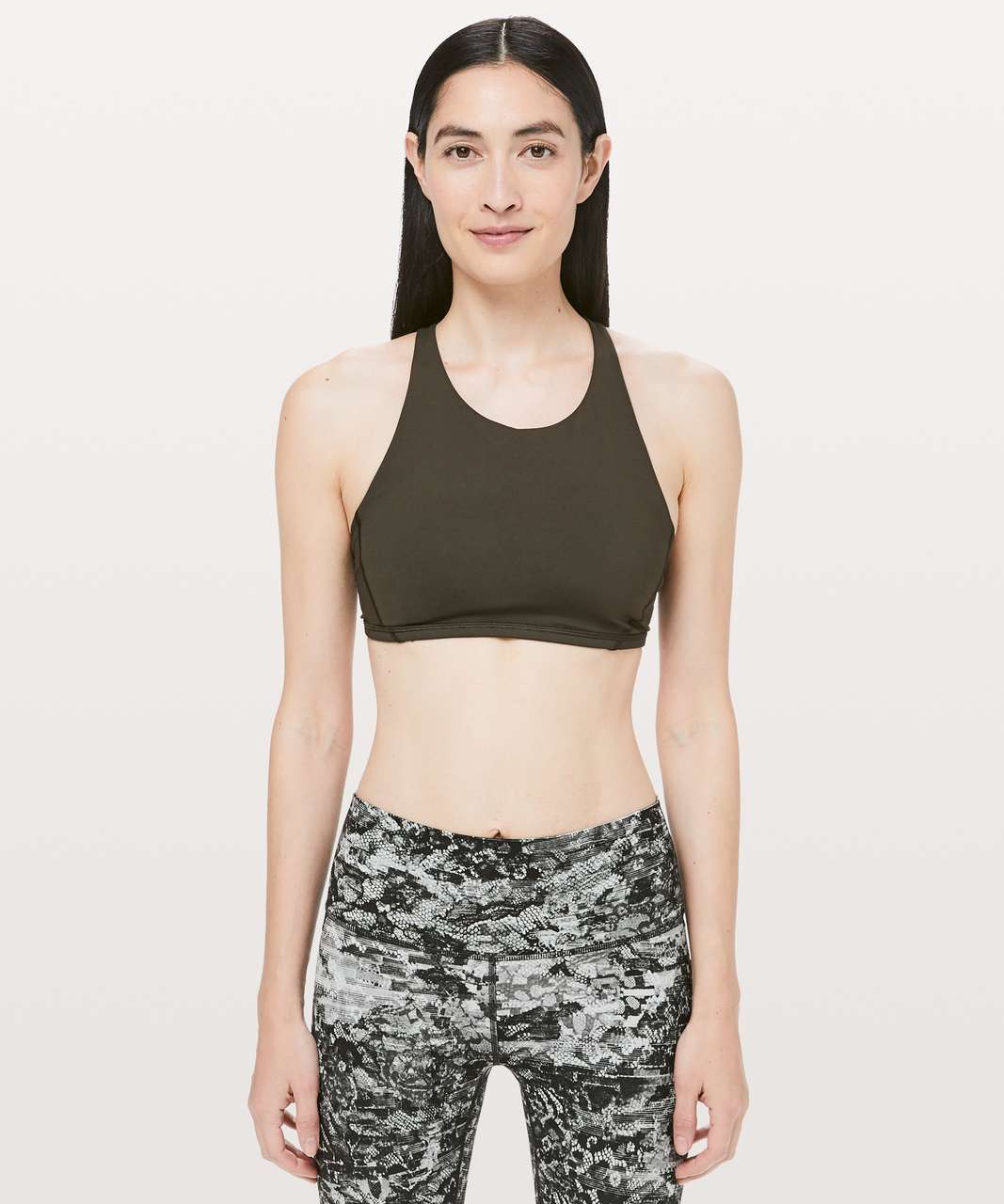 Lululemon Free To Be Bra *High Neck - Dark Olive