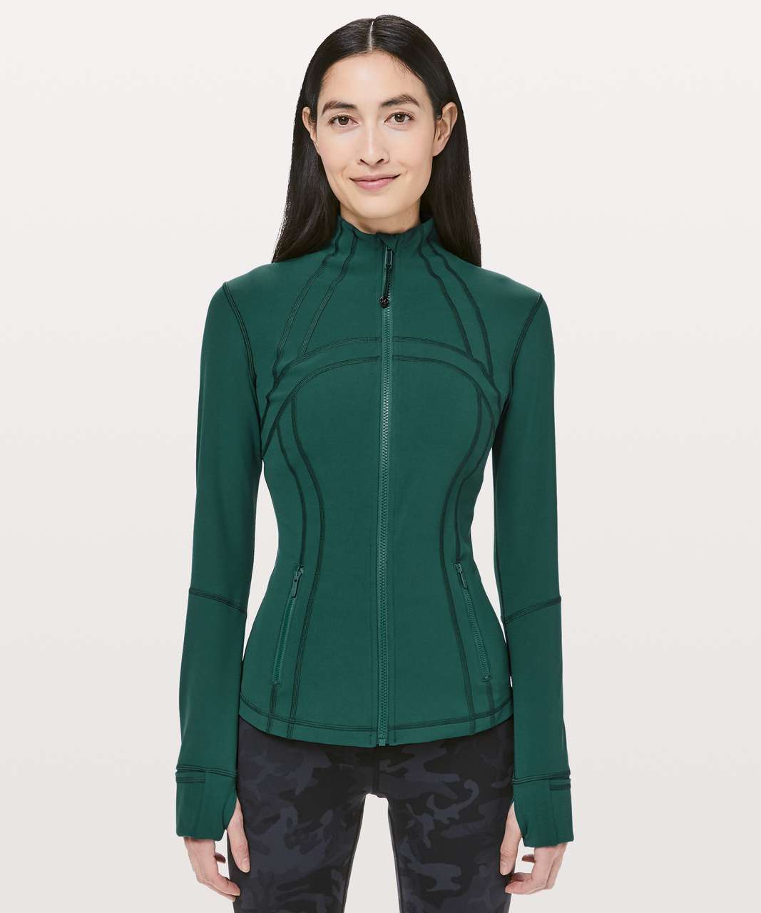 Someone is a little obsessed with everglade green. I think the define  jacket is the only item that's slightly off. What y'all think? : r/lululemon