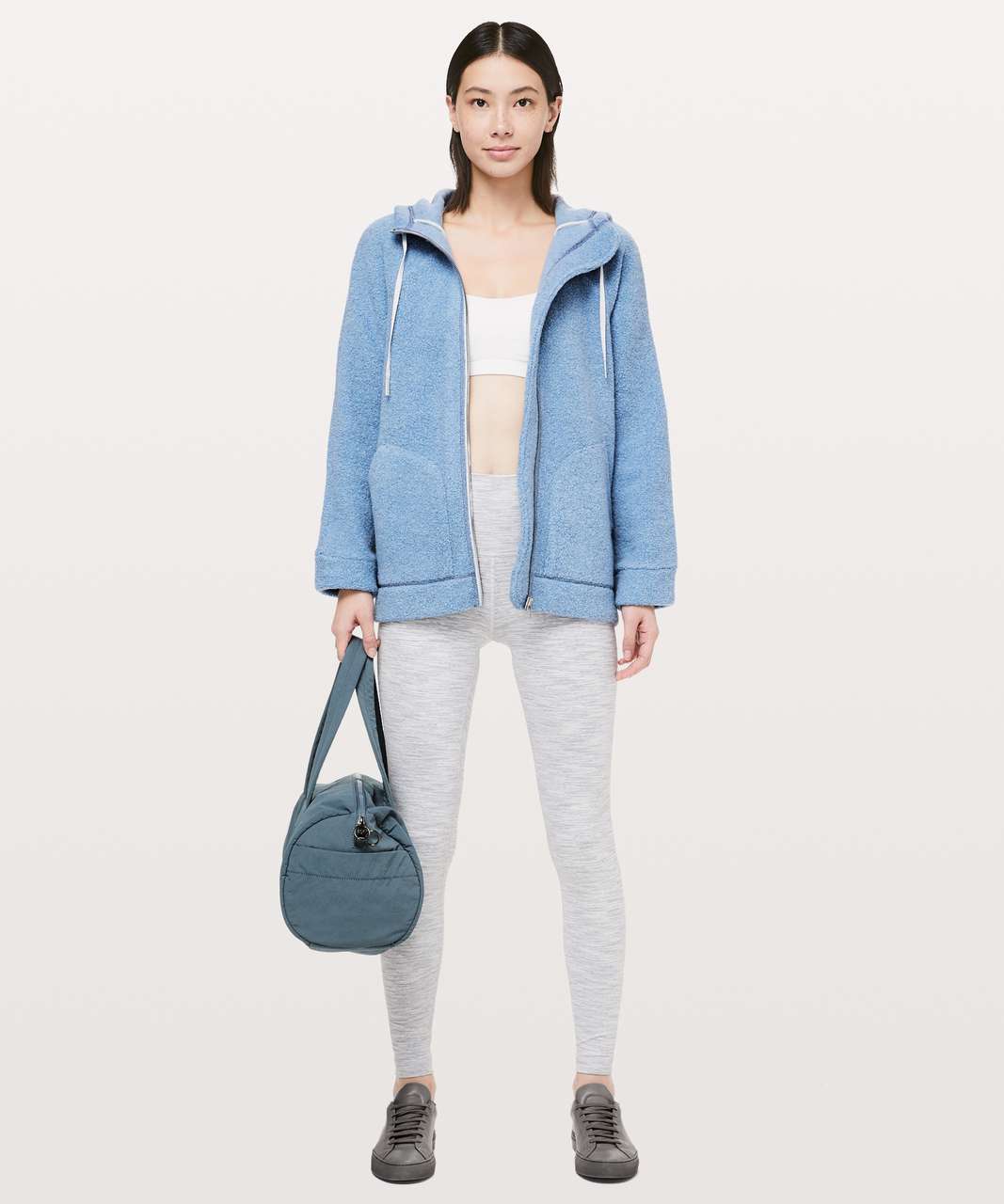 Lululemon So Sherpa Hooded Jacket - Heathered Lunar Eclipse