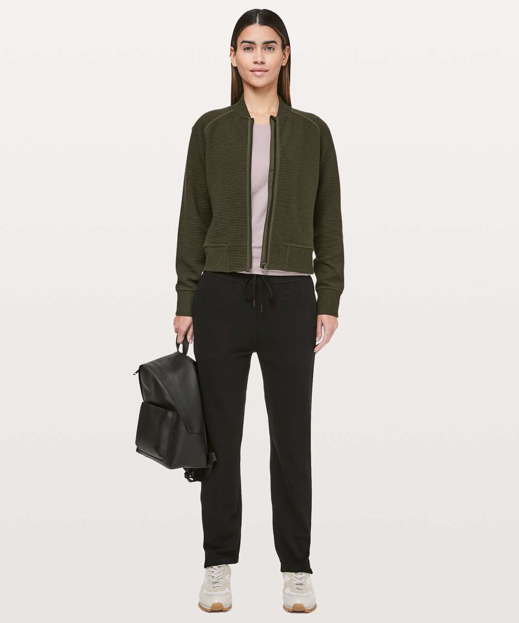 Lululemon On Repeat Bomber - Dark Olive