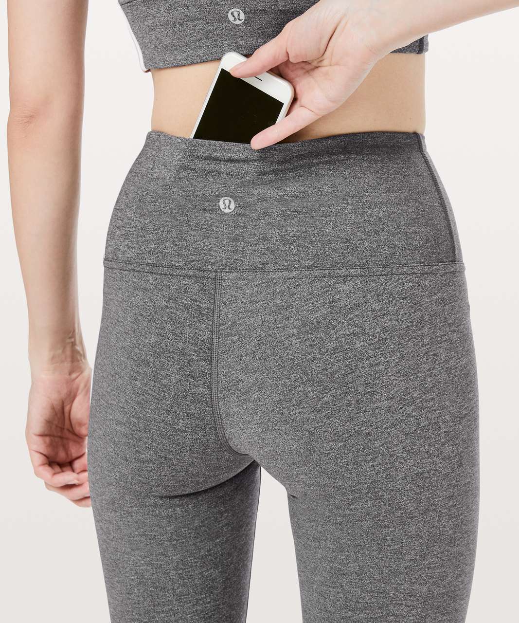 Lululemon Take A Hint 7/8 Tight *25 - Heathered Black - lulu fanatics