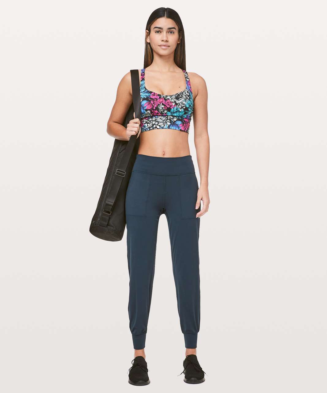 Lululemon Free To Be Bra *Long Line - Nocturnal Floral Multi