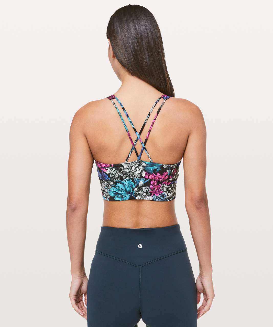 Lululemon Free To Be Bra *Long Line - Nocturnal Floral Multi