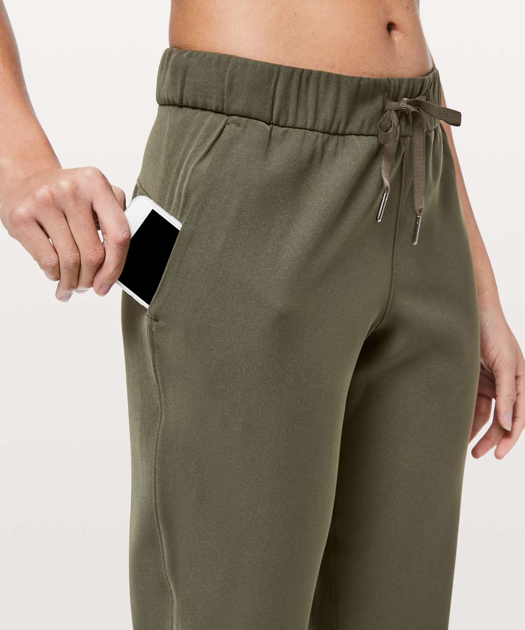 Lululemon On The Fly Pant *Woven 28 - Dark Olive - lulu fanatics