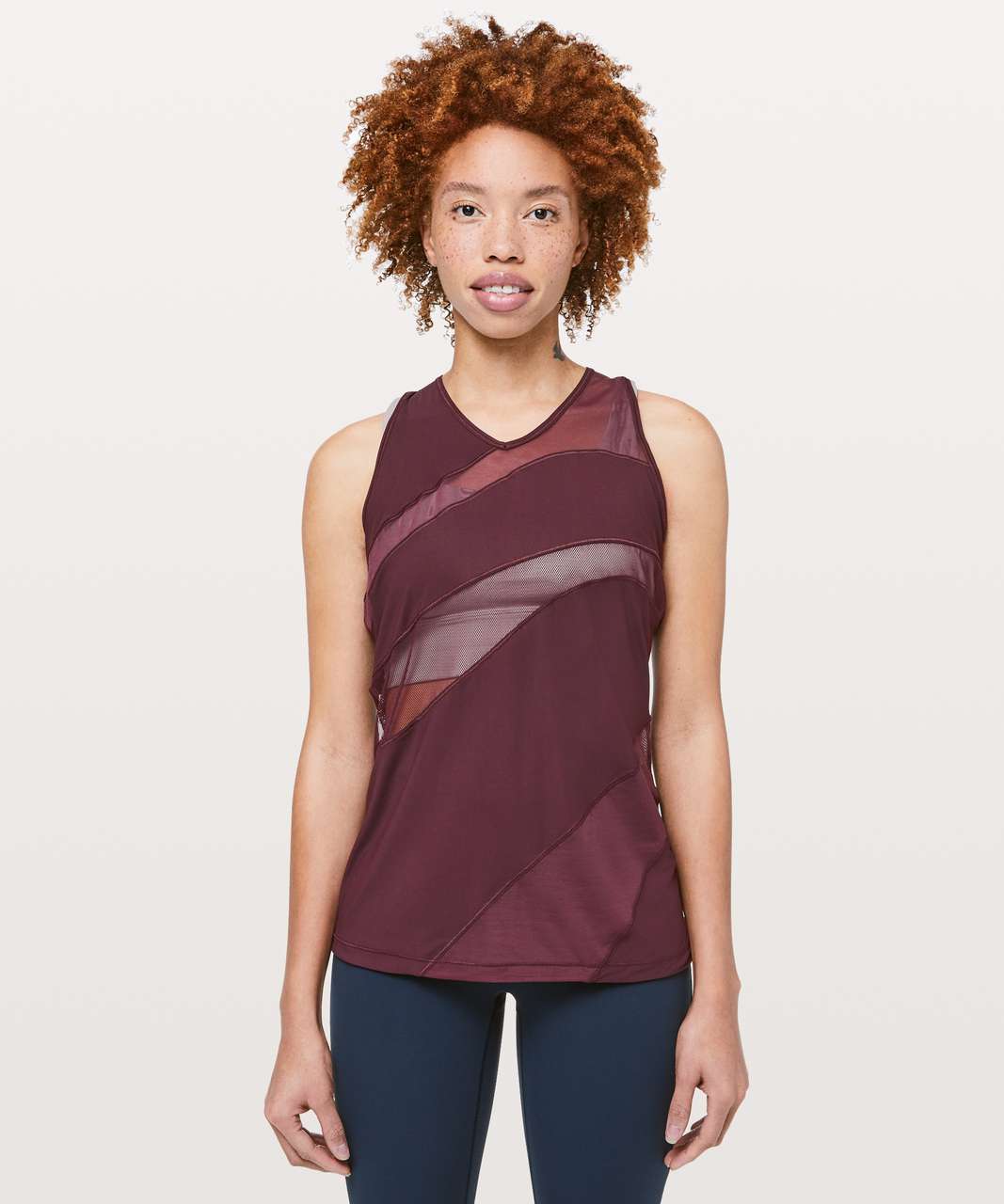 lululemon mesh in motion tank