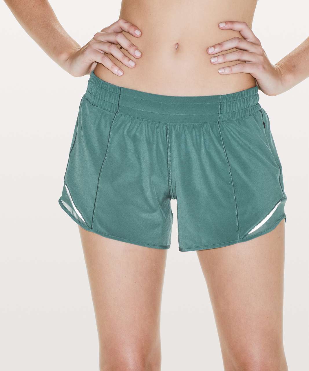 Lululemon Hotty Hot Short II *Long 4" - Green Smoke