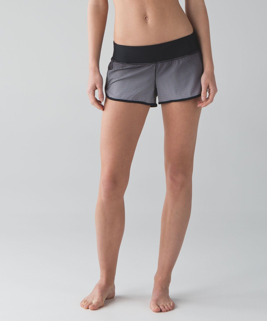 Lululemon Speed Short *H2O - Double Gradient Speed Short H2o White Deep Coal / Black