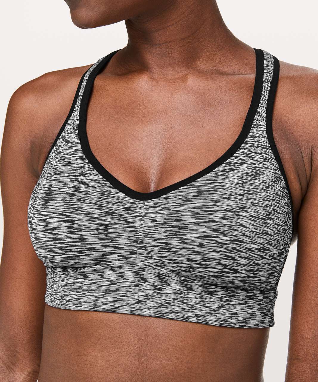 Lululemon Speed Up Bra C/D - Spaced Out Space Dye Black White - lulu  fanatics