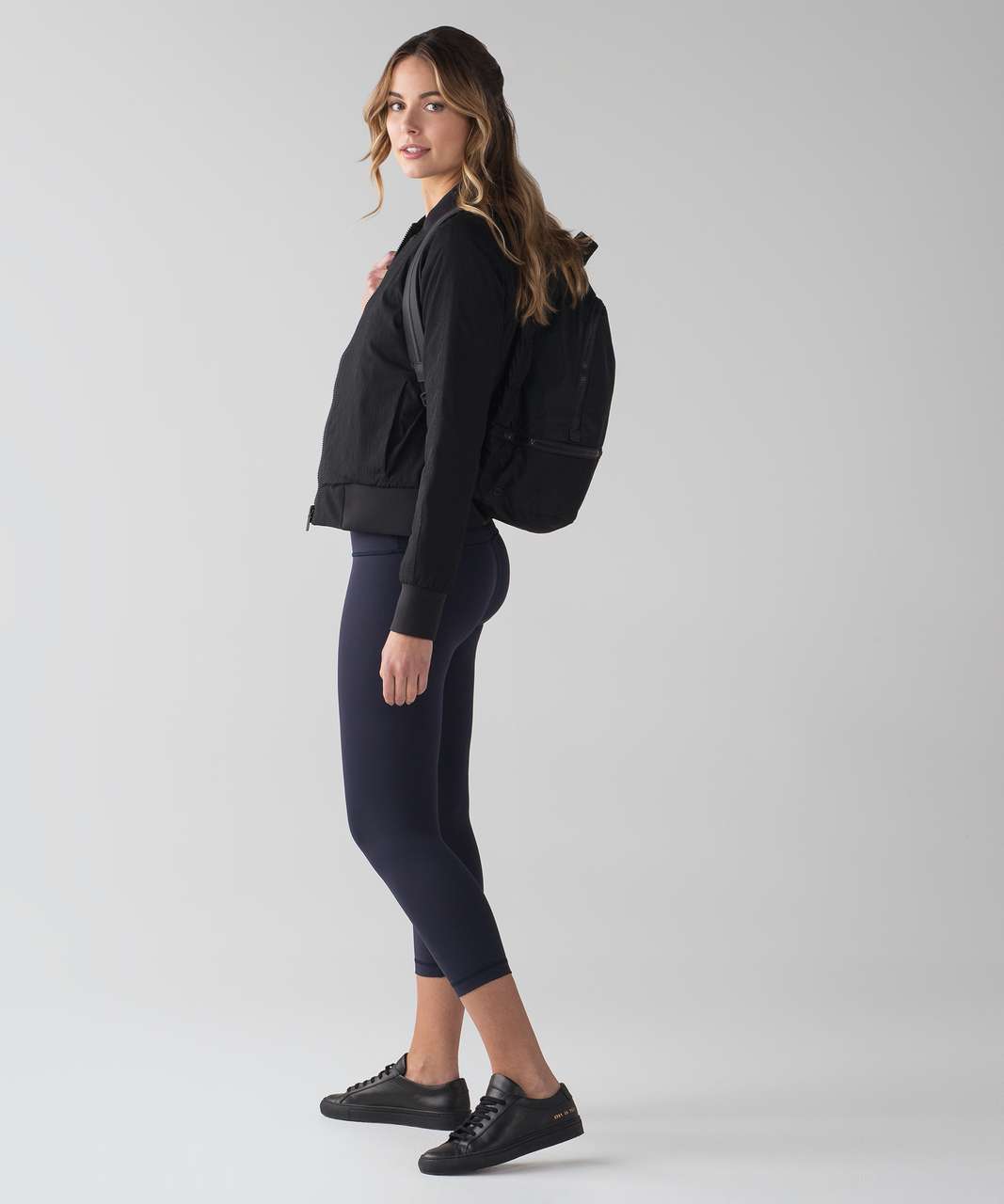 Lululemon Wunder Under Crop (High-Rise) *Full-On Luxtreme 21" - Midnight Navy