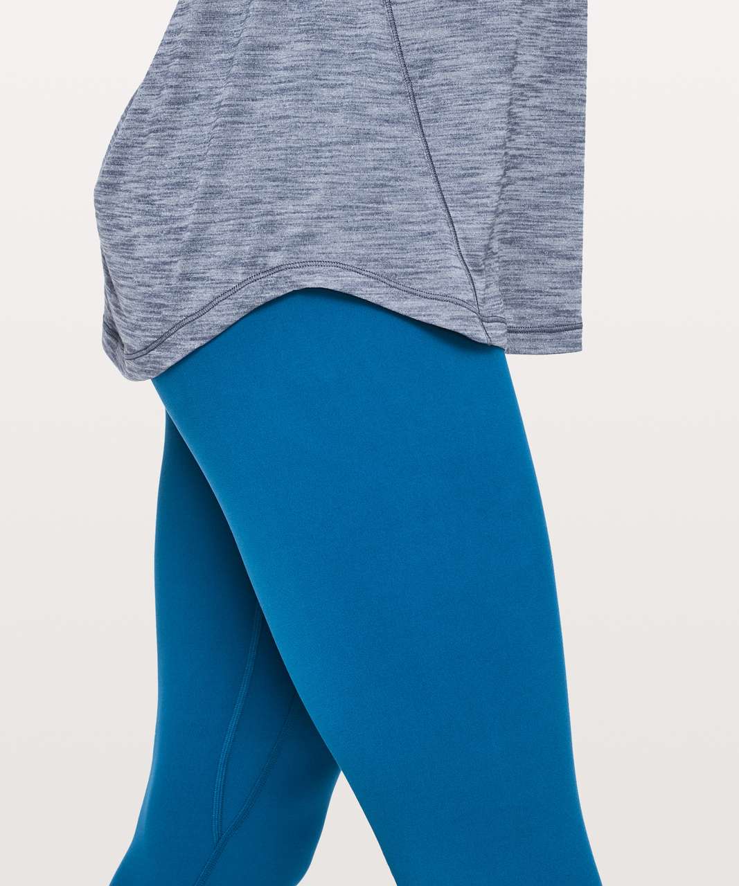 Lululemon Moment To Movement 2-In-1 Tank - Heathered Thunder Blue / Porcelain Bloom White Multi