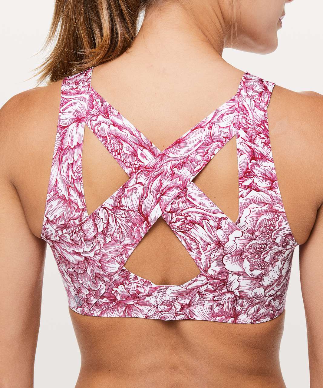 Lululemon Enlite Bra - Floral Bloom White Star Ruby - lulu fanatics