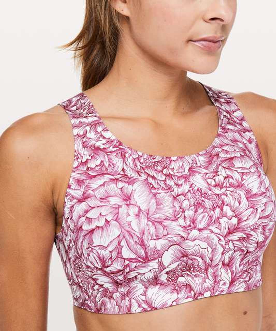 Lululemon Enlite Bra 34D Floral Bloom - Like New!