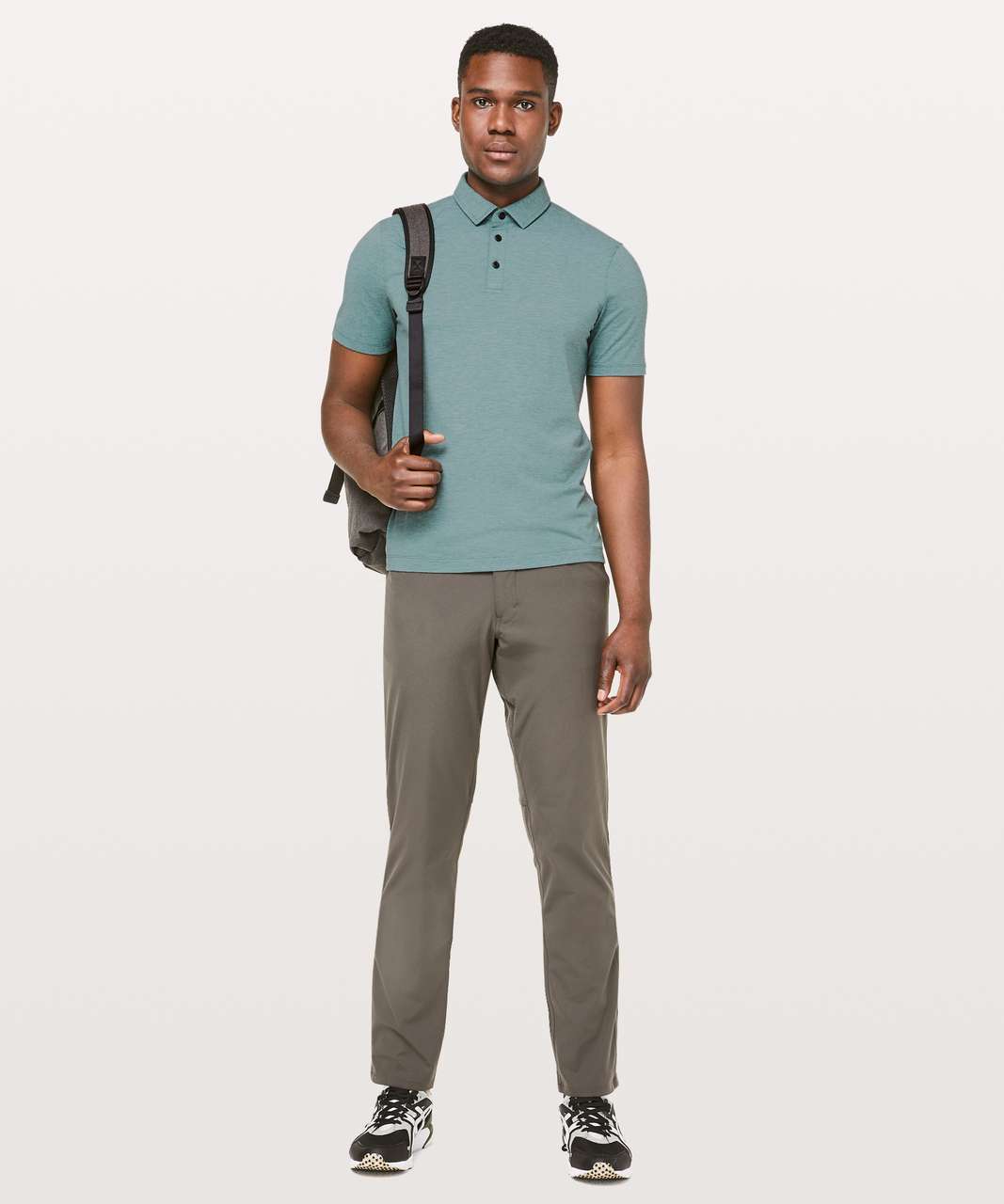 Lululemon Evolution Polo - Heathered Royal Emerald