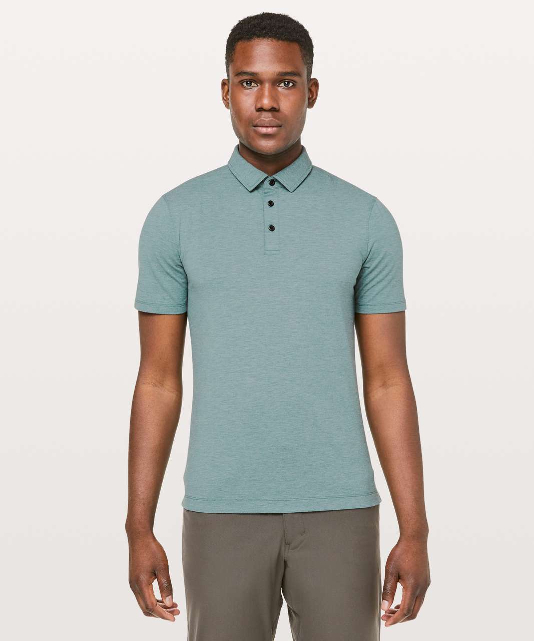 Lululemon Evolution Polo - Willow Green - lulu fanatics