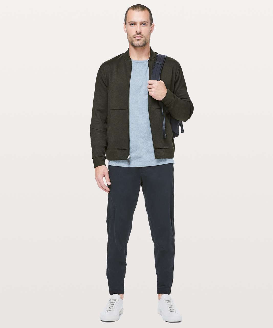 Lululemon City Sweat Bomber *Thermo - Heathered Dark Olive