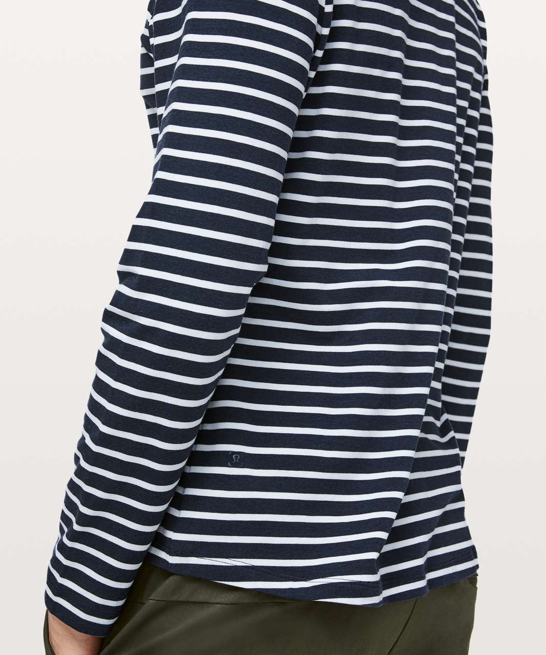 Lululemon 5 Year Basic Long Sleeve - Yachtie Stripe True Navy