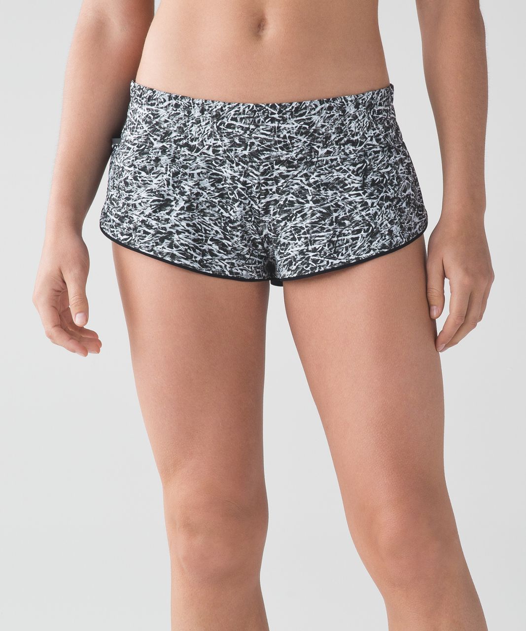 Lululemon Surf Short II - Mini Ripple White Seal Grey / Black