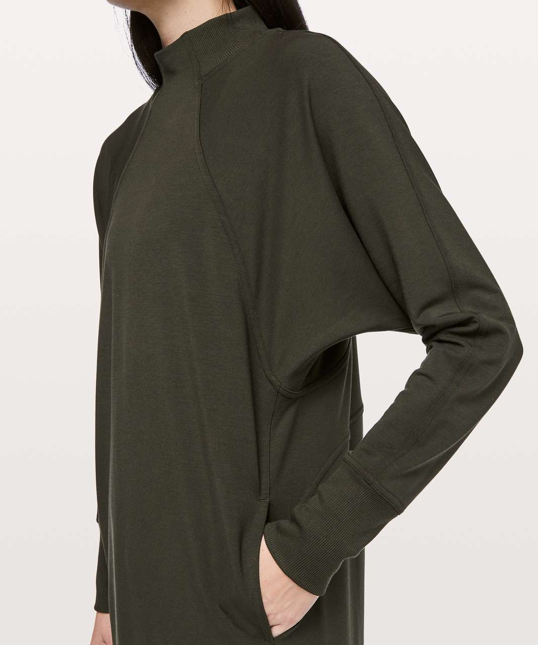 Lululemon Cozy Instincts Dress - Dark Olive