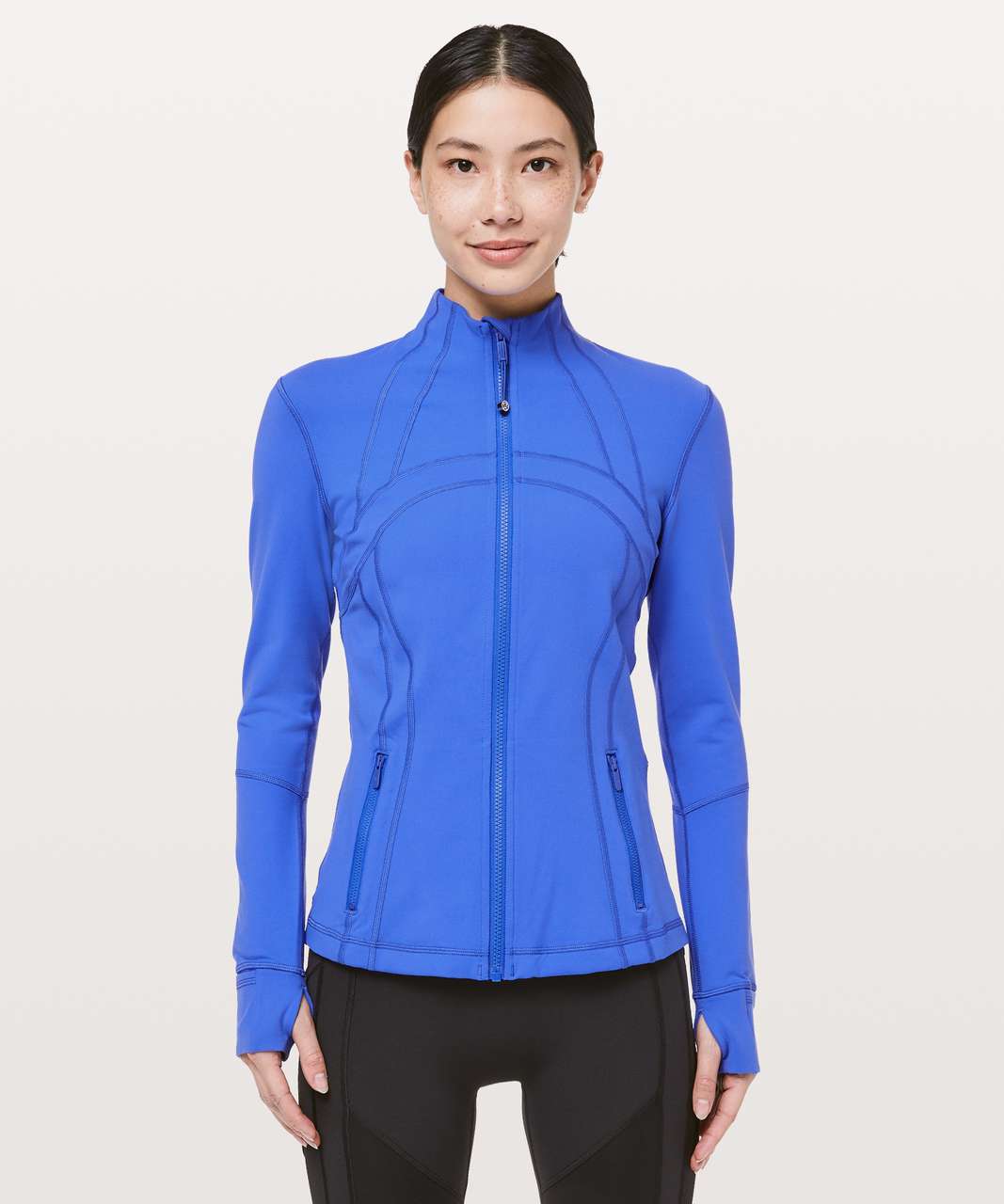 Define jacket size 4 (in blissful blue) and the mini flares in a size 4 as  well : r/lululemon