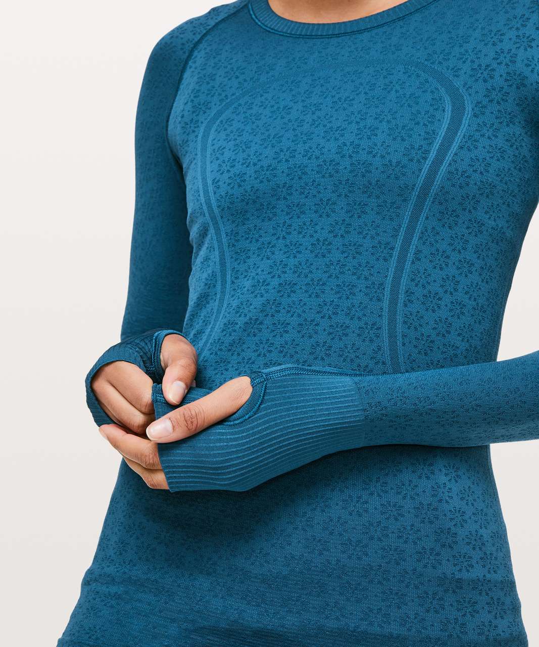 Lululemon Swiftly Tech Long Sleeve Crew - Carbon Blue / Carbon Blue