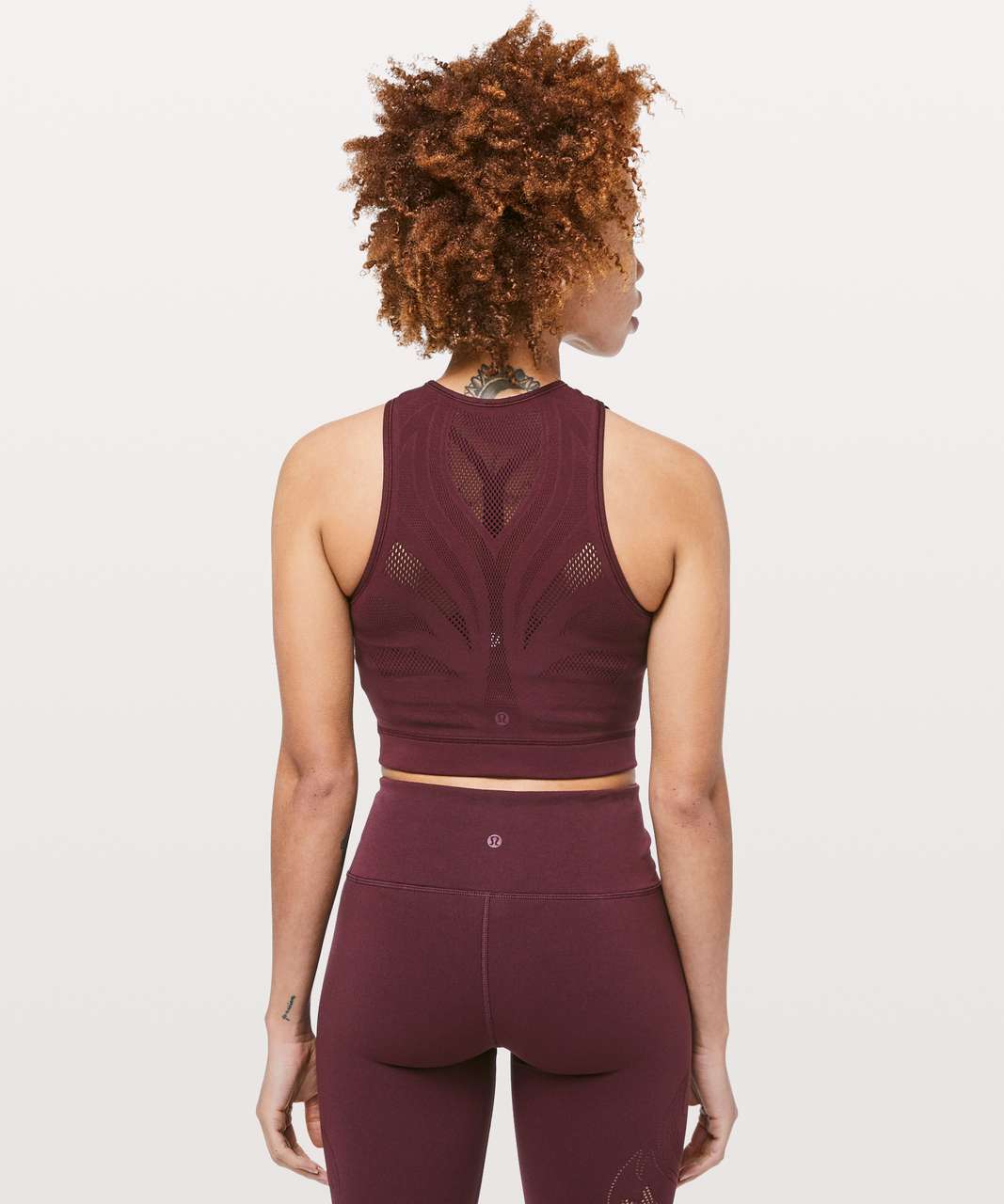 Lululemon Reveal Crop Top *En Avante - Dark Adobe