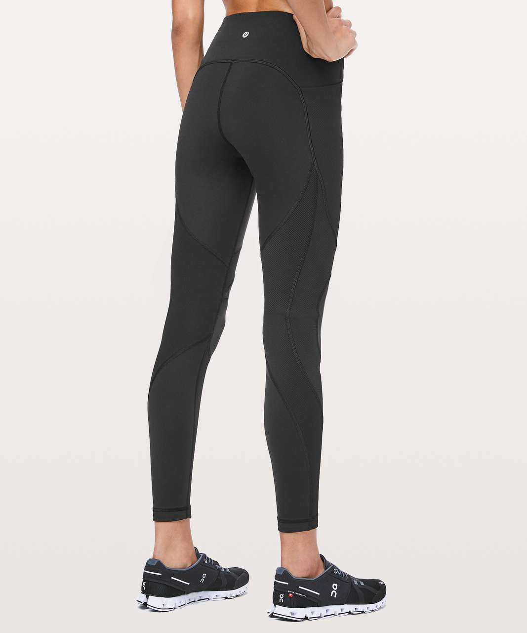 lululemon athletica, Pants & Jumpsuits, Lululemon Zoned In Black Perforated  Leggings Tights 27