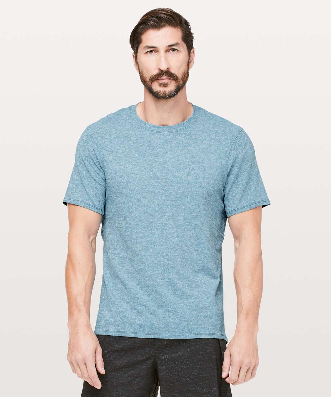 Lululemon Drysense Mesh Short Sleeve - Heathered Poseidon