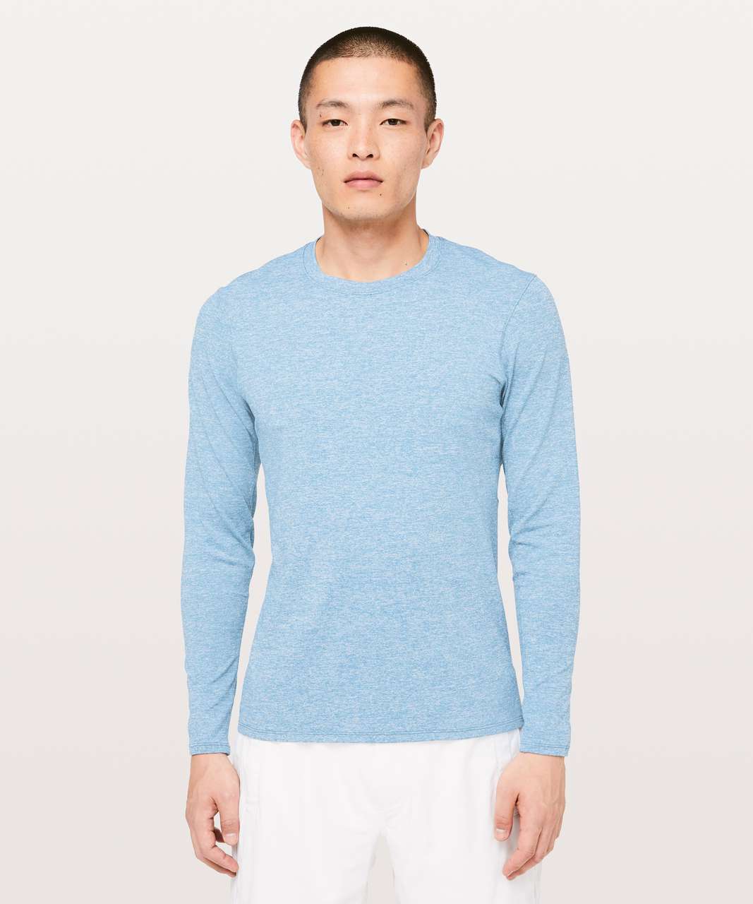 Lululemon Drysense Mesh Long Sleeve - Heathered Poseidon