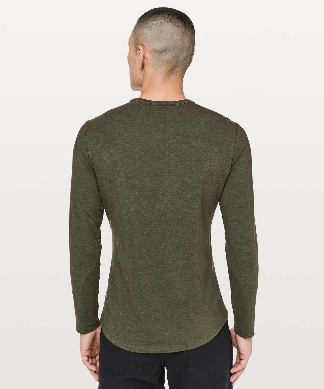 Lululemon 5 Year Basic Long Sleeve - Heathered Dark Olive