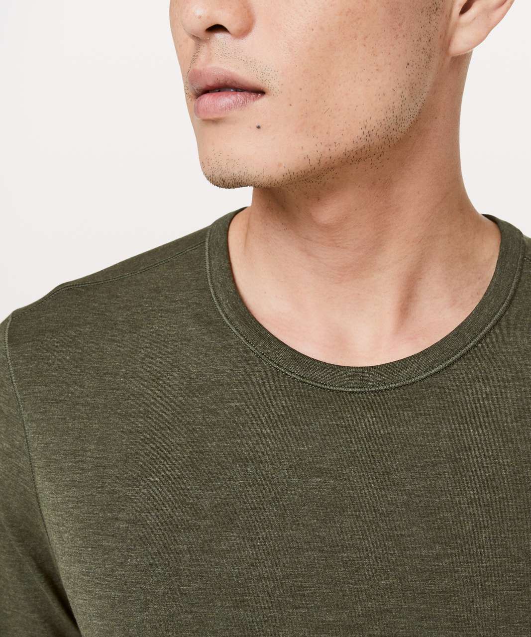 Lululemon 5 Year Basic Long Sleeve - Heathered Dark Olive