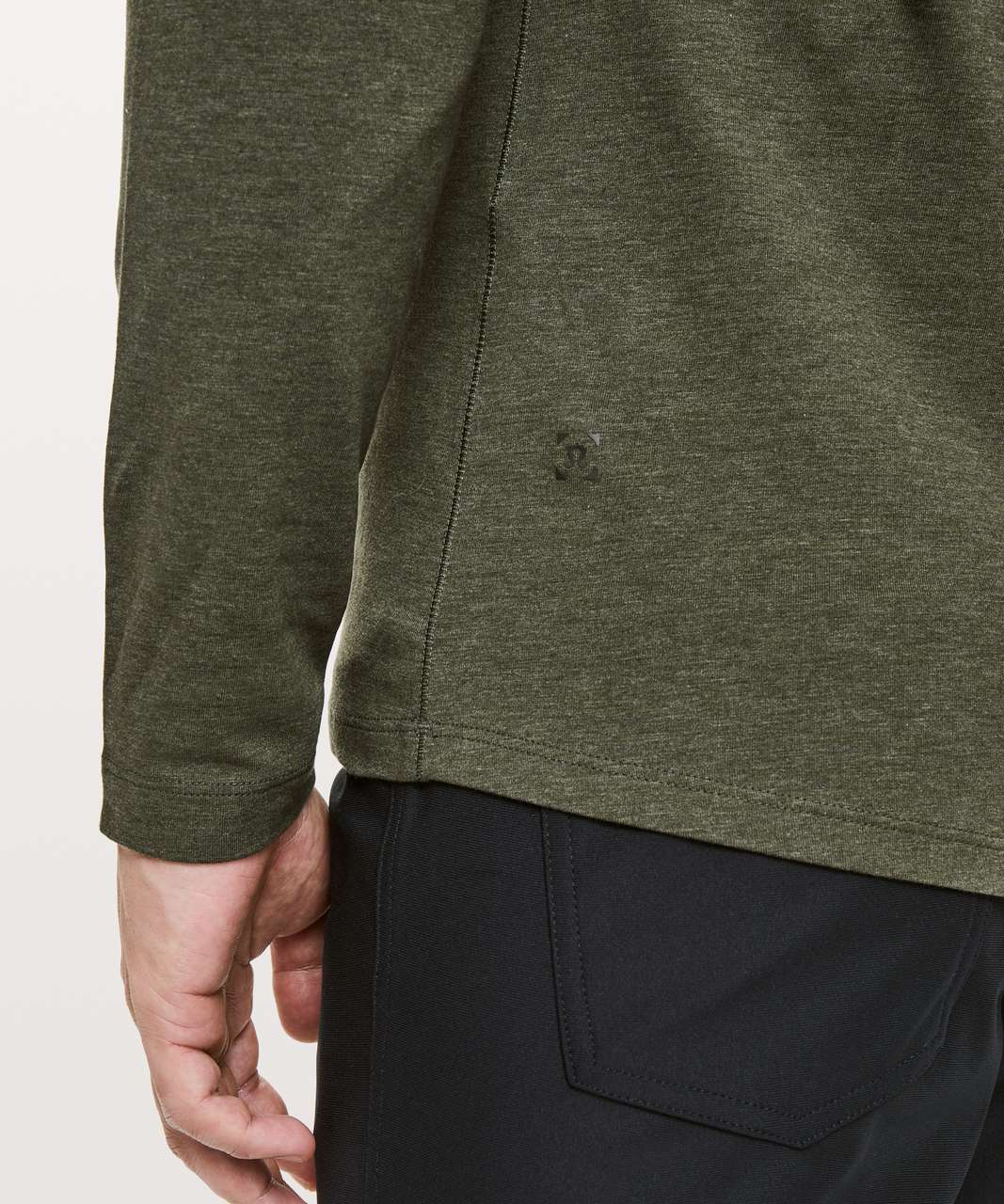 Lululemon 5 Year Basic Long Sleeve - Heathered Dark Olive