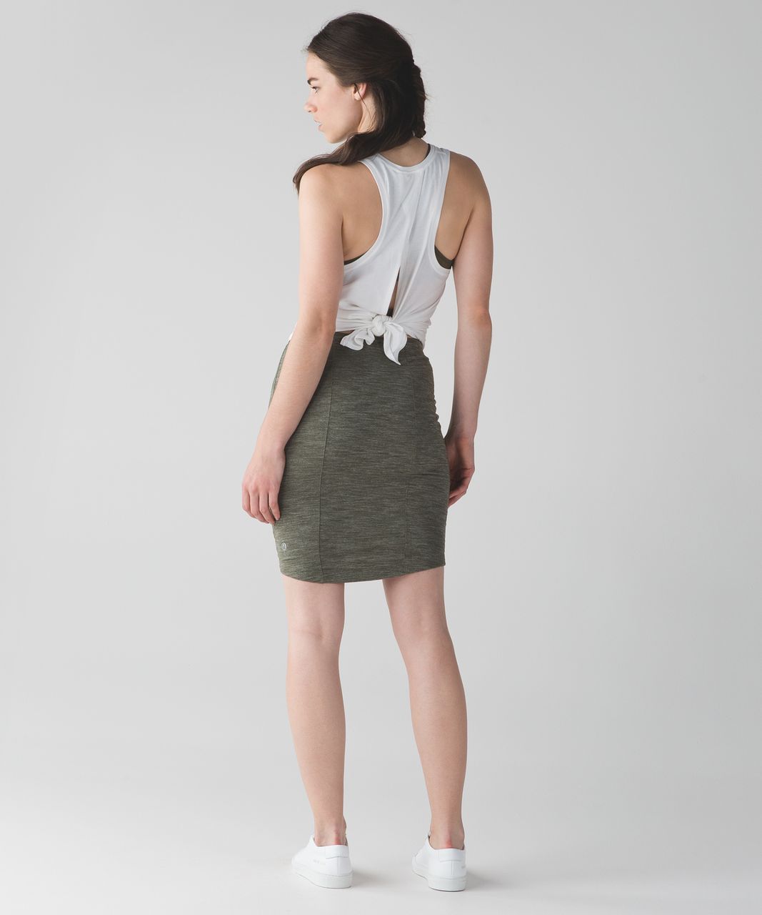 Lululemon Yoga Haven Skirt - Heathered Fatigue Green