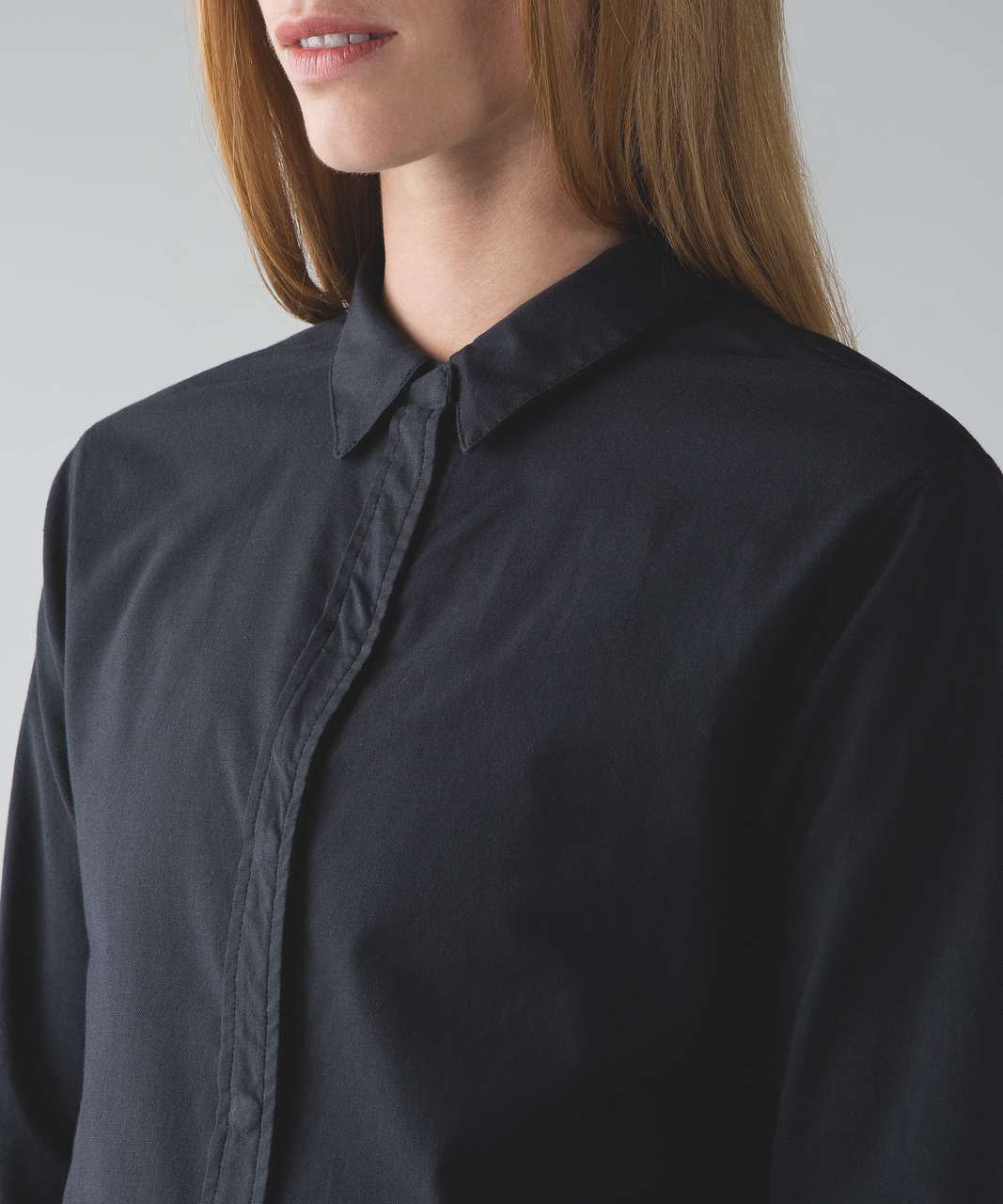 Lululemon Getaway Shirt - Black / Black - lulu fanatics