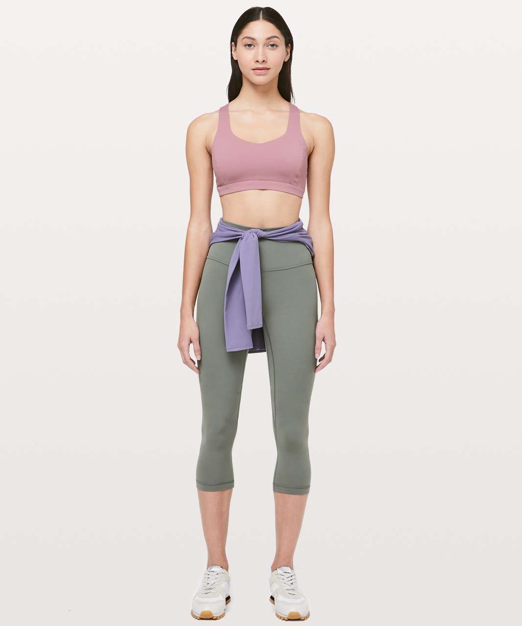 🌸🌿Align outfit: Grey Sage tank (6) & Pink Taupe 21” (6) does anyone else  just adore the scooped back of the align tank? ☺️ : r/lululemon